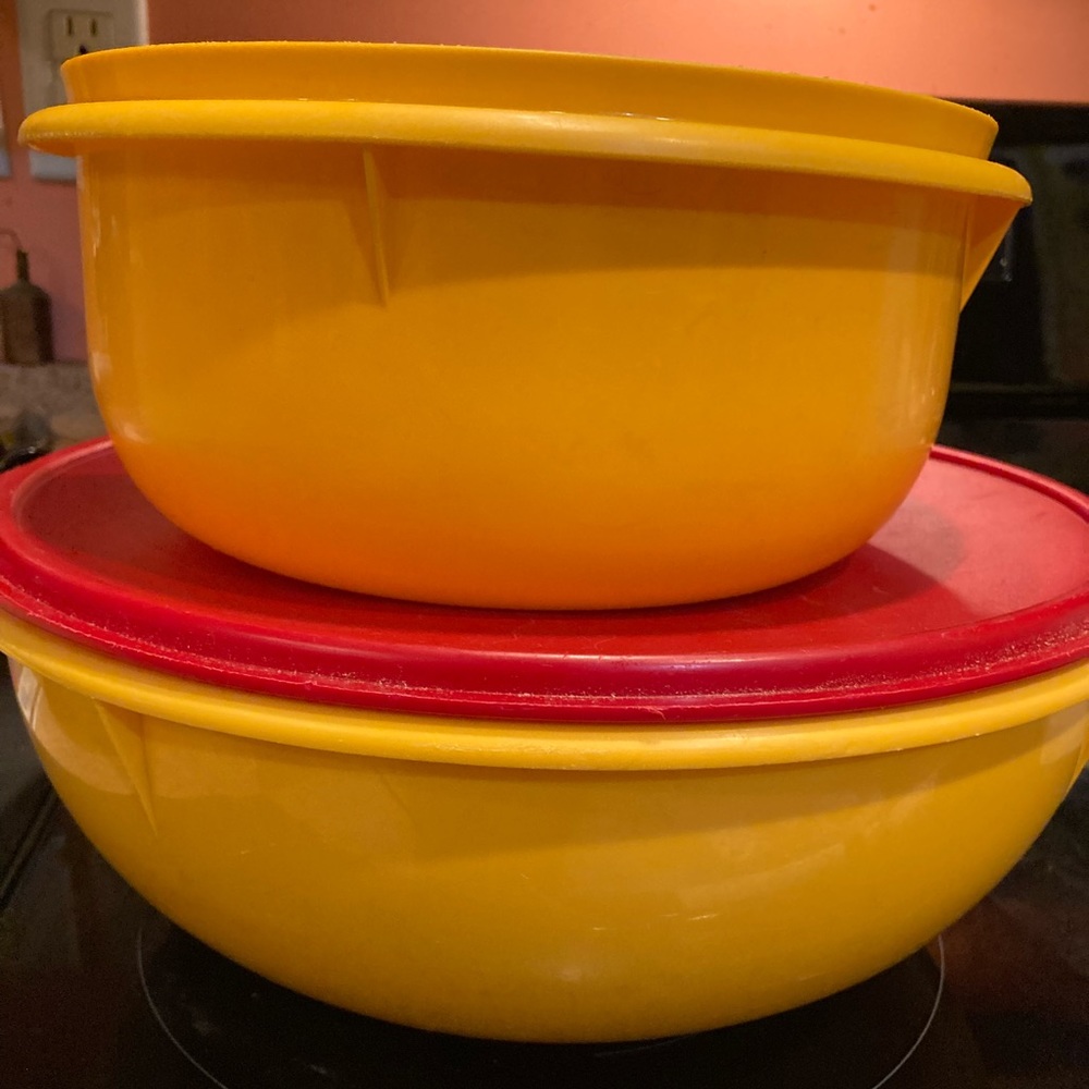 Two Huge Tupperware Bowls!